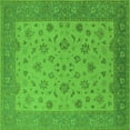 thumbnail image 1 of Ahgly Company Indoor Square Oriental Green Traditional Area Rugs, 8' Square, 1 of 4