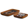 thumbnail image 4 of Oirlv Solid Wood Jewelry Display Tray Small Jewelry Tray Rings Earrings Bracelets Necklace Holder Organizer(Rectangle, Grey), 4 of 8