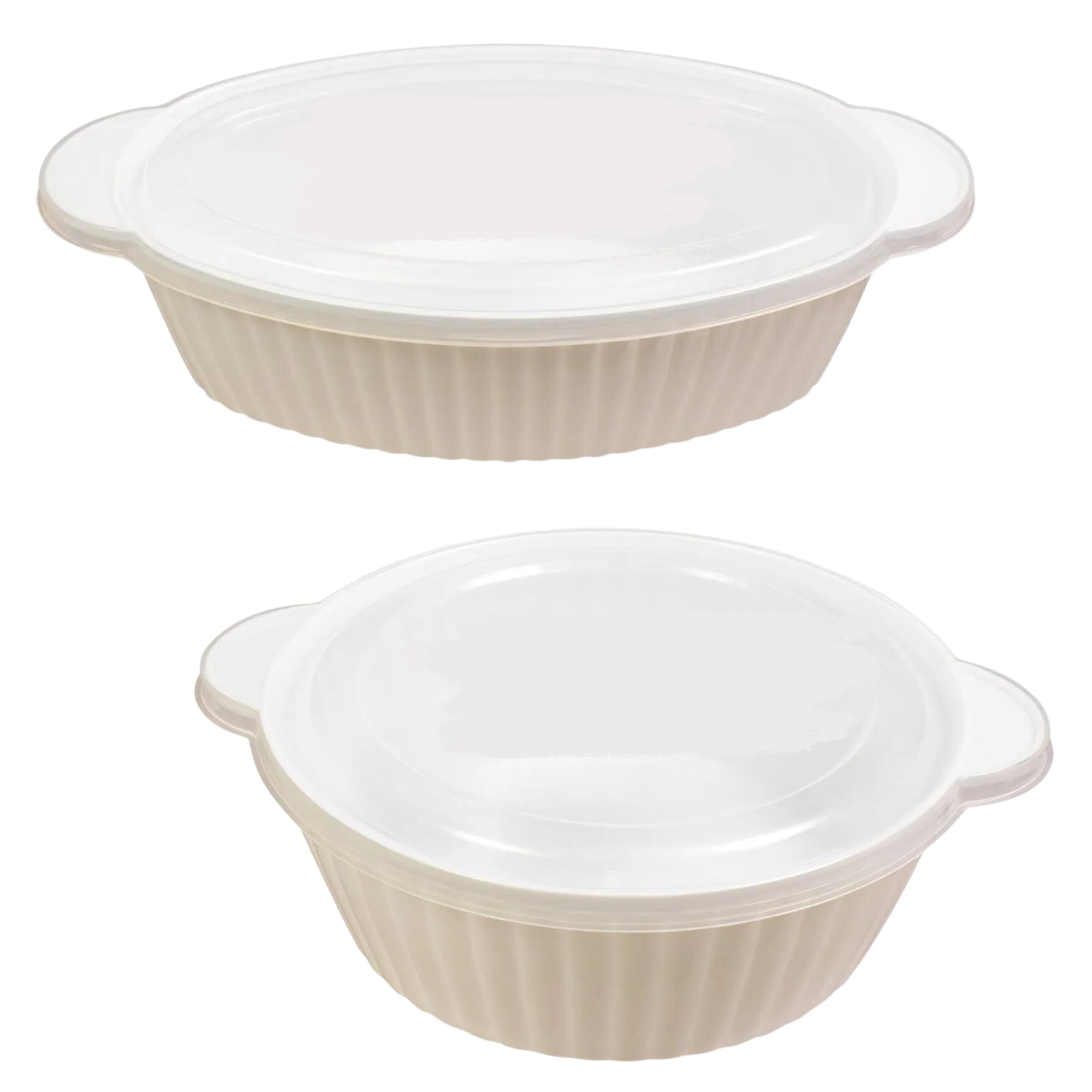 A1 Unlimited Oval and Round Food Containers with Lids Set, Reusable