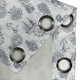 thumbnail image 4 of Ambesonne Compass Grommet Curtain, Sailing Boat Pattern, 50" x 72", Black Bluegrey White, 4 of 6