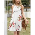 thumbnail image 3 of Airmenty Summer Dresses for Women Beach Floral Tshirt Sundress Sleeveless Casual Loose Tank Dress, 3 of 6