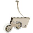 thumbnail image 4 of 2pcs Stainless Steel/Titanium Alloy Silent Pulley Two Casters for Sliding Wardrobe Door, 4 of 5