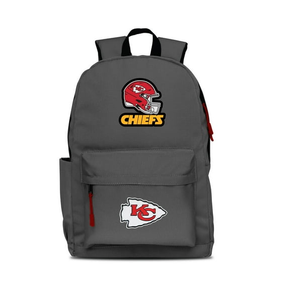 MOJO Gray Kansas City Chiefs Two Logo Campus Backpack
