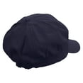 thumbnail image 4 of Flower Ghost Embroidered Cotton Elastic Newsboy Cap - Navy OSFM, 4 of 5
