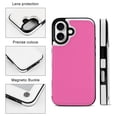 thumbnail image 5 of Compatible with iPhone 11 12 13 mini 14 15 16 Pro Max Plus Wallet Case with Card Holder, PU Leather Kickstand Card Slots Case ( Hot Pink, iPhone 16 Pro), 5 of 7