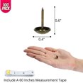 thumbnail image 2 of Tachuelas JAMW paquete de 1000 tachuelas de bronce para muebles Sencillez, 2 of 5