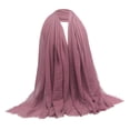 thumbnail image 4 of Las Mujeres Musulmanas de Moda Suave Bufanda Larga Hijab Chal Judío Cabeza Bufandas Cuello para proteger , , Los 90x180cm Rosado Salvador Bufanda de algodón suave para mujer, 4 of 7