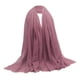 thumbnail image 4 of Bufanda larga suave para mujer Chal liso plisado Hijab Chal de cabeza judía en la cabeza Rosado jinwen Bufanda de algodón suave para mujer, 4 of 7