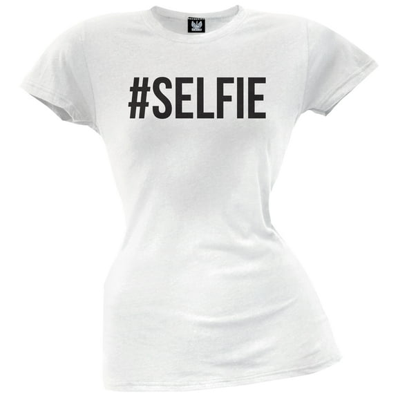 #SELFIE Juniors White T-Shirt - 2X-Large
