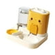 thumbnail image 4 of Comedero automático para mascotas, comedero para gatos, bebedero de viaje, cuenco de comida desmontable para perros pequeños, cachorros, animales Amarillo, 4 of 8