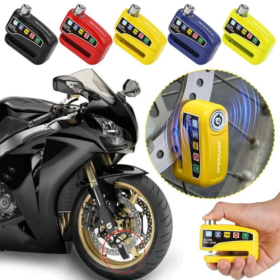 FurNest Anti Theft Motorcycle Alarm Disc Brake Lock Security Wheel Disc Loud Alarm