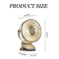 thumbnail image 5 of Ventilador de aire acondicionado de escritorio colgante con clip recargable, ventilador portátil con clip giratorio de 360° con LED para oficina y dormitorio, 5 of 5