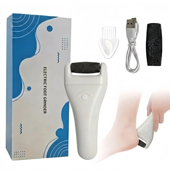 LEFINEE Electric Callus Remover for Feet, Rechargeable Foot File with 3 Adjustable Speeds and Large Grinding Head for Dead Skin, Calluses and Cracked Heels