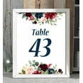 thumbnail image 4 of Darling Souvenir Double Sided Print Floral Table Numbers Wedding Reception Decorative Table Cards-5" x 7" (1 to 30), 4 of 4
