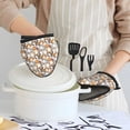 thumbnail image 6 of Pofeuu Cartoon Cat 1 Print Thickened Mini Silicone Oven Mitts Heat Resistant, Rubber Oven Mitt Gloves, Finger Pinch Grips, Pot Holder, Silicone Potholder, 6 of 7