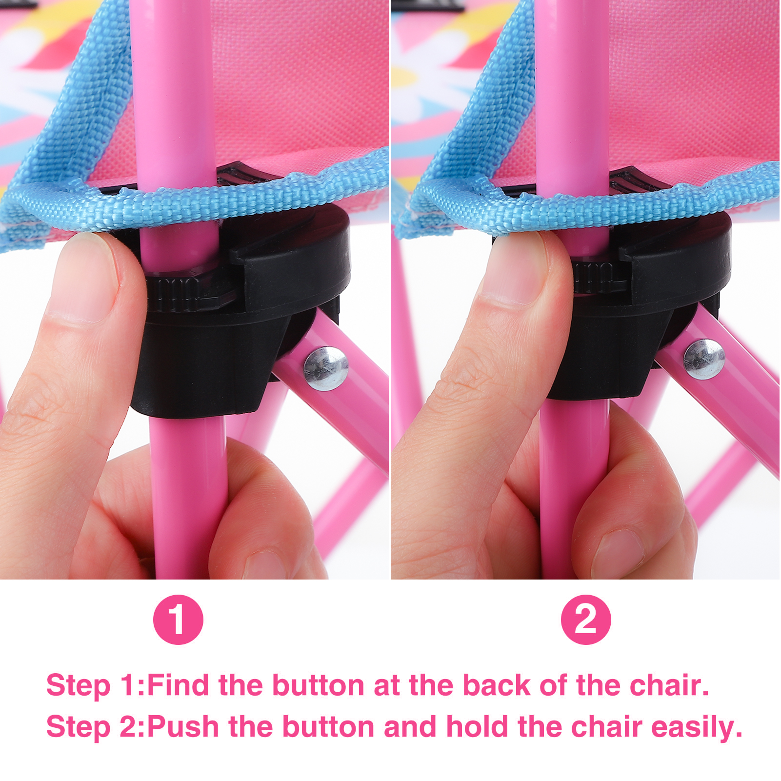 Hengguang Kids Camping Chair with Cup Holder, Butterfly photo 5