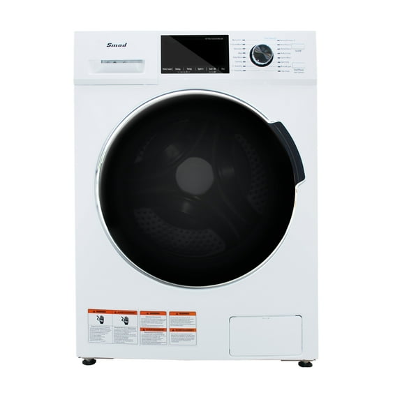 Smad 2.7 Cu ft Front Load Washer and Dryer Combo, 16 Built-in Programs, Quiet, Five Temp Selection, Child Lock