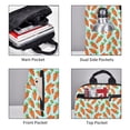 thumbnail image 4 of Naloa Cartoon Carrot Print Lightweight DayBackpack Suitable for school, work, shopping, travel, etc., 4 of 5