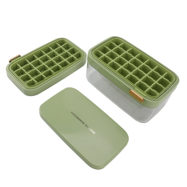 Bac à Glaçons Double Couche avec Design Rabattable pour le Stockage Surgelé, Moule à Glace pour Réfrigérateur, Multifonctions
