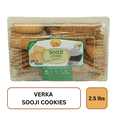 thumbnail image 2 of Verka Sooji Cookies 2.5lbs,  Pack Of 2, Indian Style, Crispy and Crunchy, 100% Vegetarian, 2 of 5
