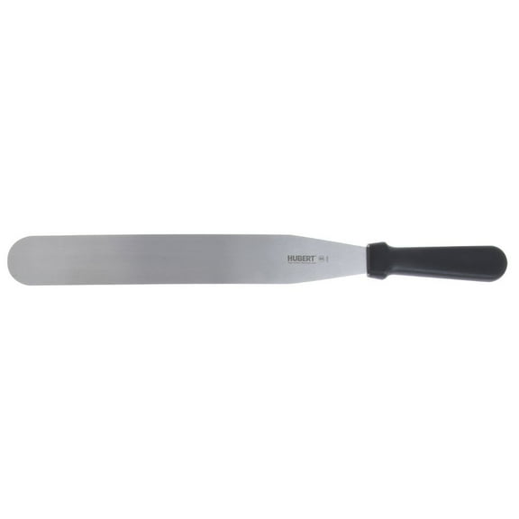HUBERT® Spatula Stainless Steel with Black Polypropylene Handle - 12"L Blade
