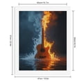 thumbnail image 2 of Paint By Numbers Kit for Adults Beginner - DIY Guitar Water Fire Contrast Fusion Canvas Painting Kits for Adults, Frameless Paint By Number for Adults for Home Wall Decor 16x20 Inch, 2 of 7