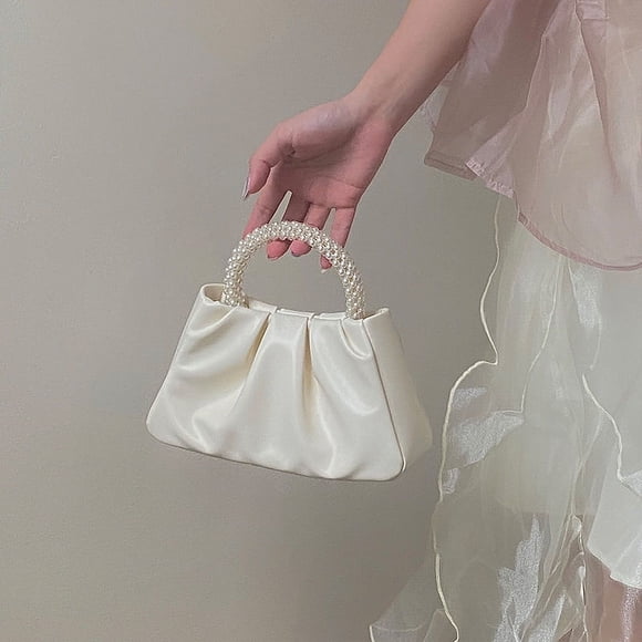 Phone Bag,Shoulder Bag White Pearl Cloud Shoulder Bag Pearl Cloud Bag Compact and Lightweight