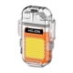 thumbnail image 1 of Encendedor de arco eléctrico doble USB COB Light 3 modos de iluminación Linterna (naranja), 1 of 3