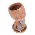 thumbnail image 1 of KAKOWELY Maceta Brown De Resina Con De Y Ideal Para Suculentas Y Plantas En Interiores, 1 of 6