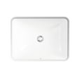 thumbnail image 2 of Kohler Caxton Rectangle Under-Mount Bathroom Sink with Overflow and Clamp Assembly, White, 2 of 7