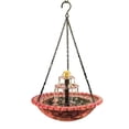 thumbnail image 2 of 2026 Solar Cascade Hanging Bird Bath Fountain, Outdoor Hanging Bird Bath with Solar Fountain, Large Humming Birds Baths Fountains, with Solars Pump & Glass Bowl, for Outdoor, Gardens(Pink), 2 of 8