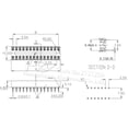 thumbnail image 3 of Zócalos de CI DIP8 DIP14 DIP16 DIP18 DIP20 DIP28 DIP40 Pines Orificio redondo 2,54 Conector de PCB Zócalo DIP 6 8 14 16 18 20 28 32 40 pines, 3 of 5