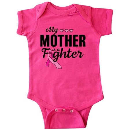 

Inktastic Breast Cancer Awareness My Mother is a Fighter Gift Baby Boy or Baby Girl Bodysuit