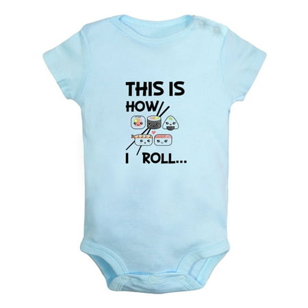 

iDzn This is How I Roll Funny Rompers For Babies Newborn Baby Unisex Bodysuits Infant Jumpsuits Toddler 0-24 Months Kids One-Piece Oufits