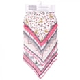 thumbnail image 2 of Hudson Baby Infant Girl Cotton Fleece Bandana Bibs 10pk, Woodland, One Size, 2 of 2