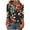 Black Tops for Women_l, variant on CYMMPU Women's Basic Tees Tunic Tops Floral Printed 3/4 Length Sleeve Button up Scoop Neck Summer Fall Swing Shirts Vintage Business Work Blouses 2025 Clothes Beige L
