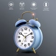 thumbnail image 2 of Reloj despertador Sharp Twin Bell, color azul aciano mate, 2 of 6