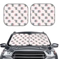 thumbnail image 2 of Windshield Sun Shade, Red Heart Dark Gray Koala Foldable Car Sun Shade Windshield For Front, 2 Pieces, 2 of 4