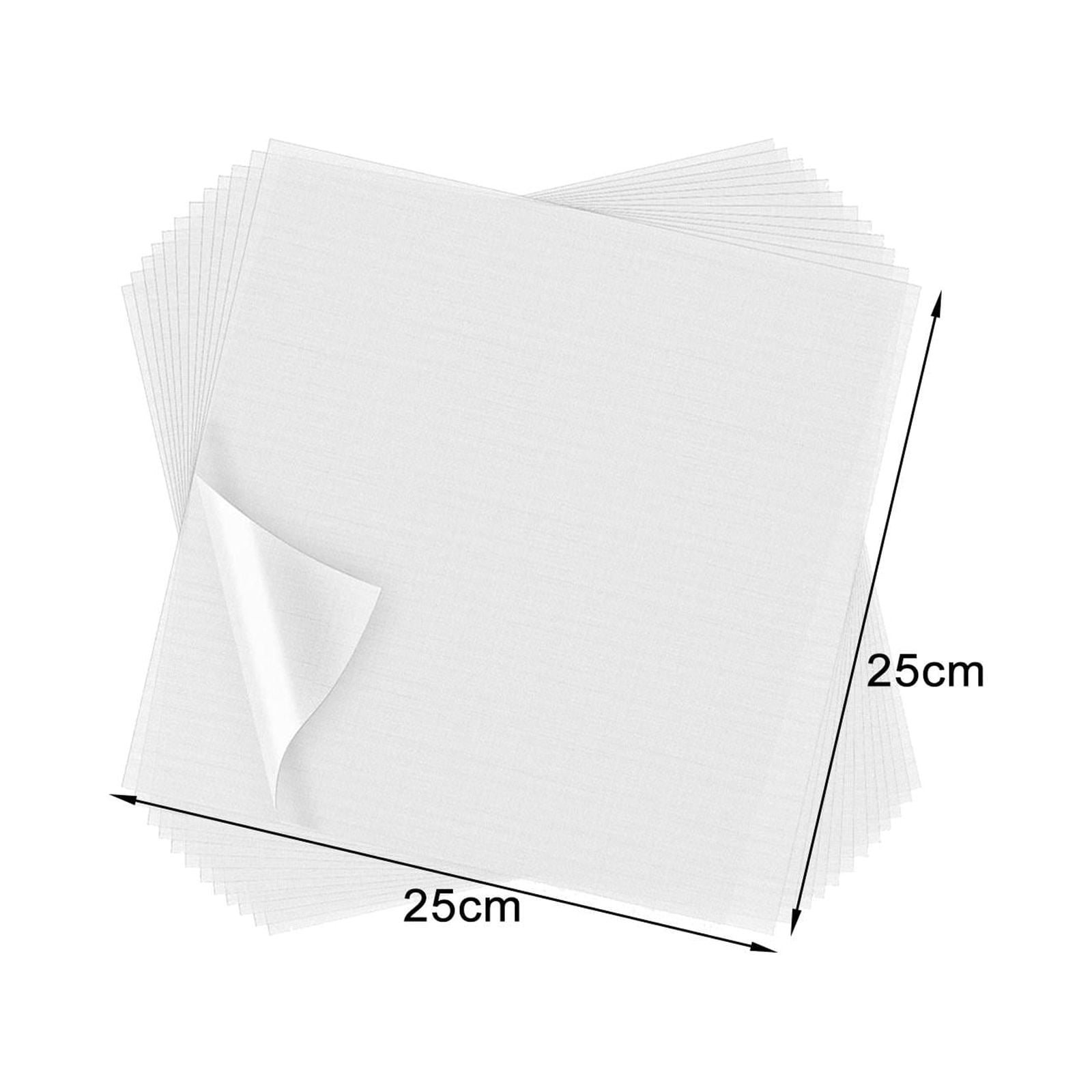 Yunhgft 100 Sheets Embroidery Stabilizer Precut Transparent Stabilizer Embroidery Topper 10 x 10 Inch