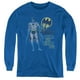 DC & Nuit Vie Jeunesse Manches Longues T-Shirt&44; Bleu Royal - Moyen – image 1 sur 1