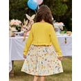 thumbnail image 3 of Arshiner Toddler Girls Dress Sets Cute A-Line Tank Dress with Pockets and Long Sleeve Shrugs, 3 of 9