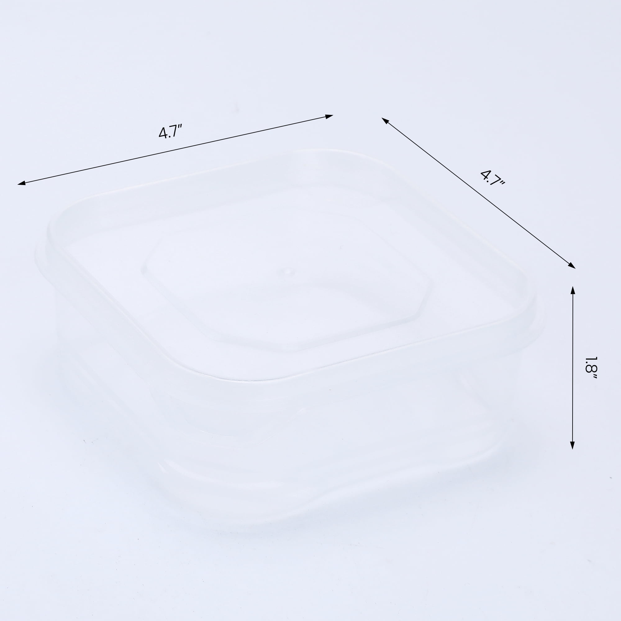 Unique Bargains 12 Pack Plastic Food Storage Containers Meal Prep Food Containers 12 oz Transparent