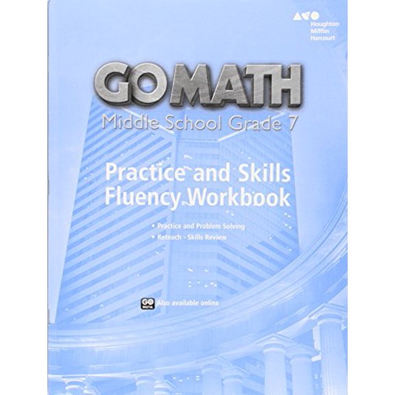 Pre-Owned Practice Fluency Workbook Grade 7 (Go Math!), 9780544817302, 0544817303, Paperback, 1 edition