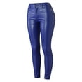 thumbnail image 5 of UJNDER Women's Workout Leggings Fitness High Waist Solid Color Slim Pants for Training Blue XXL, 5 of 7