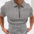 thumbnail image 2 of Plaid Polo camisa de los hombres Casual de talla grande manga corta Top foto Color S MABOTO PLS-10 L, 2 of 3