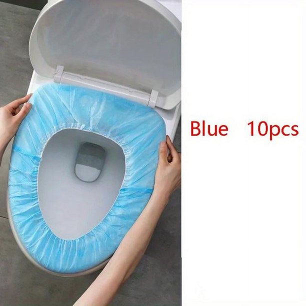 10pcs Disposable Toilet Seat Covers Portable Travel Business Toilet Mat Kids Potty Cover Travel Essential Accessories For Airplane Camping Bathroom Accessories Bathroom Supplies Teenager Gift