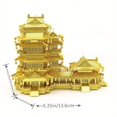 thumbnail image 5 of Architecture 3D Metal Puzzle, Yuejiang Tower Diy Laser Cutting Assembled Model Jigsaw Toy, Ancient Architecture For Adult Unisex, 5 of 5
