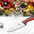 thumbnail image 6 of Ceramic Knife Set with Cover and Peeler, 3/4/6 Inch White Paring Knives for Kitchen, Ultra Sharp Kitchen Knives for Fruits Vegetables, 6 of 8