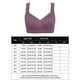 thumbnail image 2 of Conjunto de lencería Sujetadores de cierre fácil para mujer, sujetadores deportivos diarios sin aros, ropa interior femenina de mediana edad Kuymtek Púrpura T 42 para Mujer, 2 of 5
