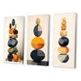 thumbnail image 3 of Designart "Finding Balance Cairn Sculpture Creation II" Spiritual Stone Wall Art Set Of 3 - Traditional Black Gallery Wall Set For Home Decor, 3 of 6